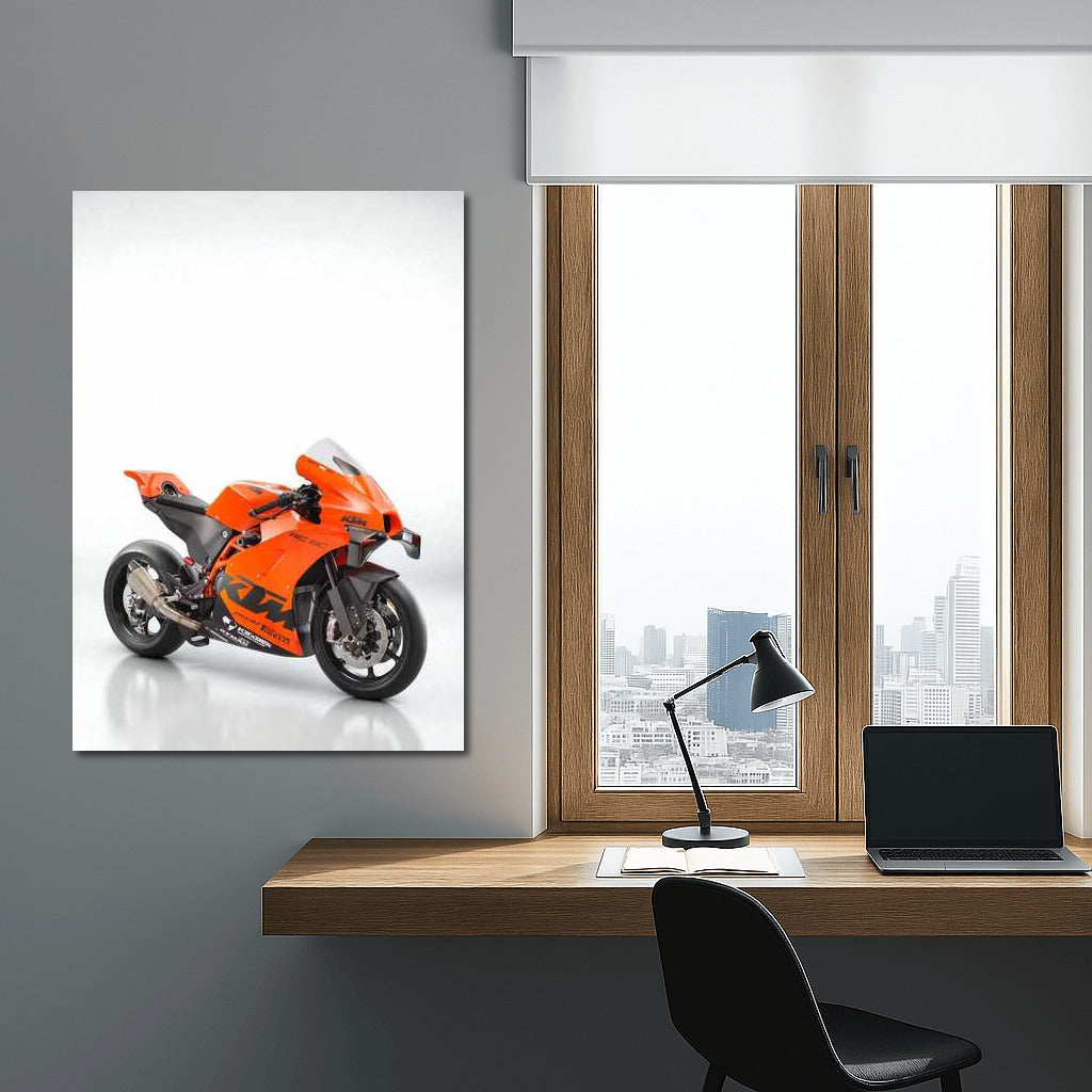 Speed and Style: KTM RC 8C on a Minimalistic Background