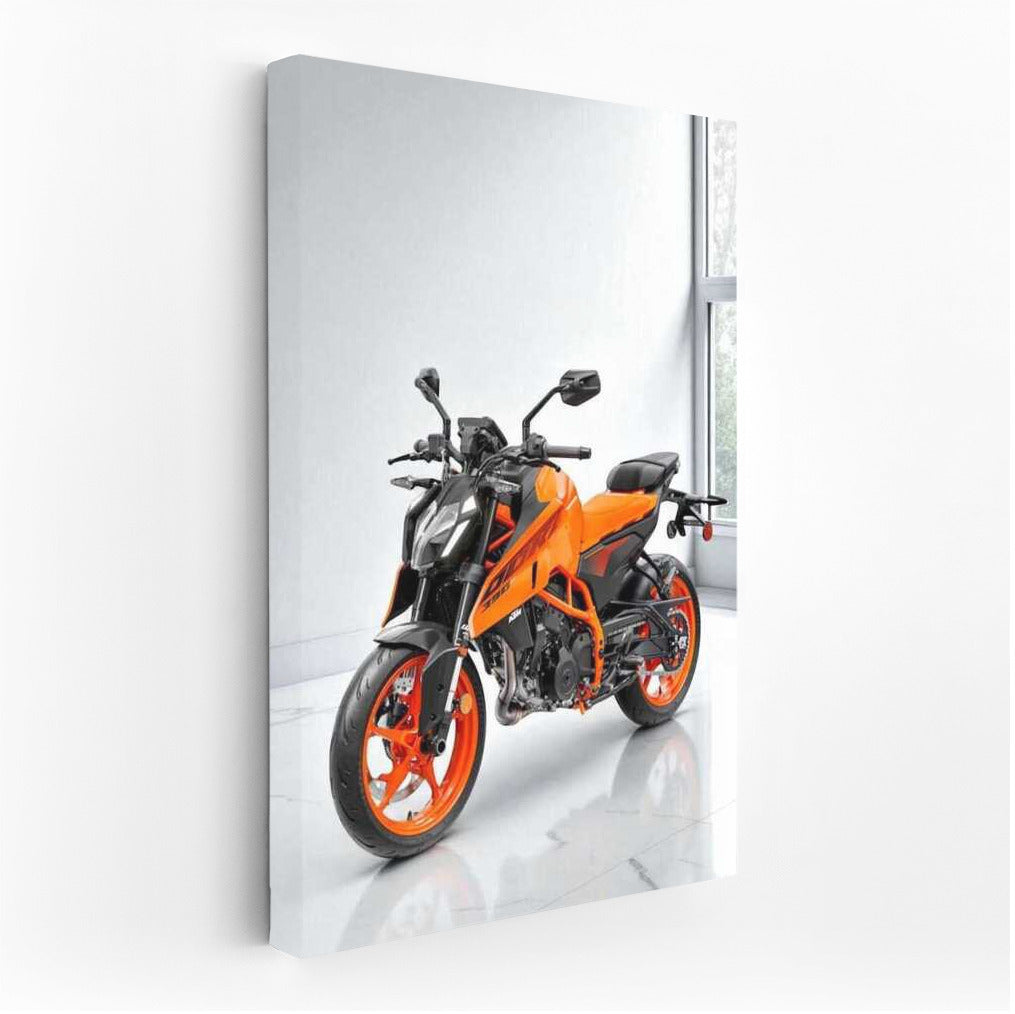 Marbled Power: The 2024 KTM 390 DUKE in Action