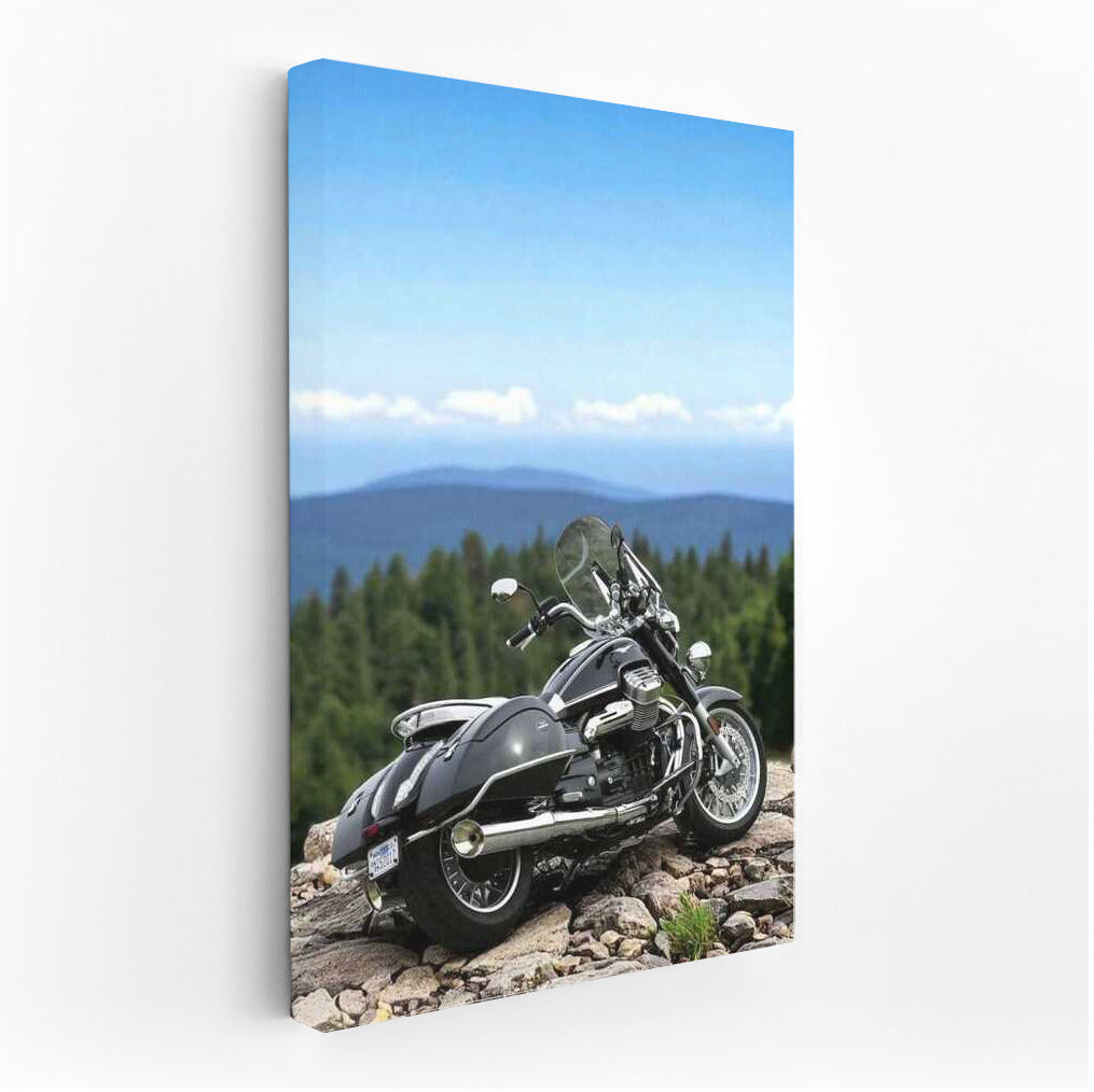Freedom's Peak: Moto Guzzi California Touring Among Forests and Rocks