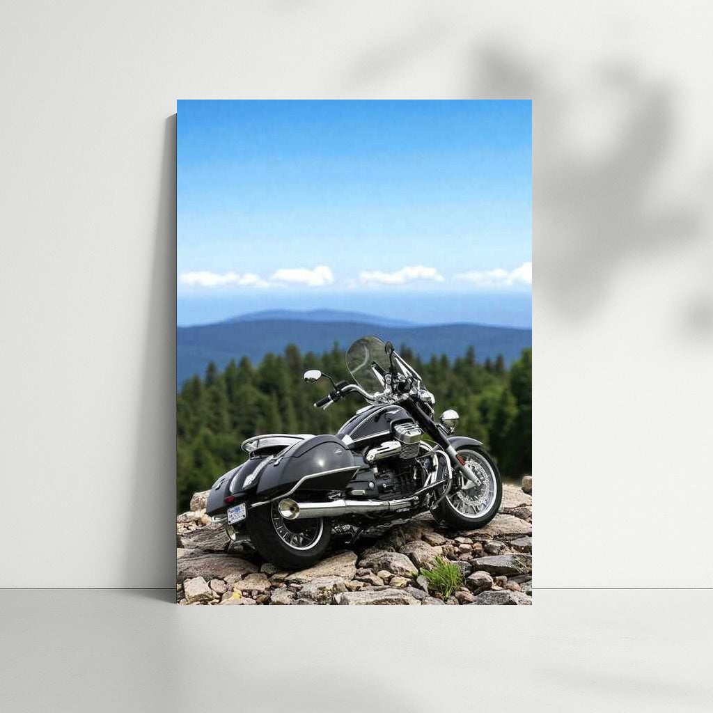 Freedom's Peak: Moto Guzzi California Touring Among Forests and Rocks