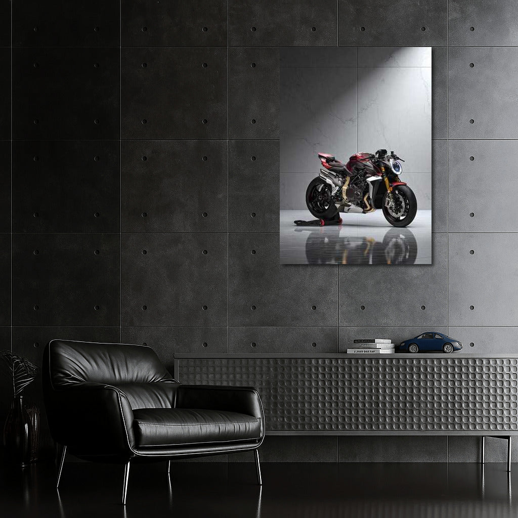 MV Agusta Brutale RR: Speed and Style on Grey Marble