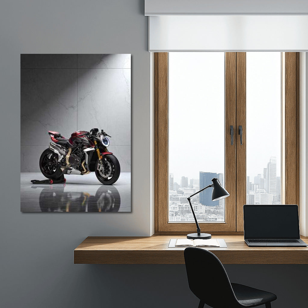 MV Agusta Brutale RR: Speed and Style on Grey Marble