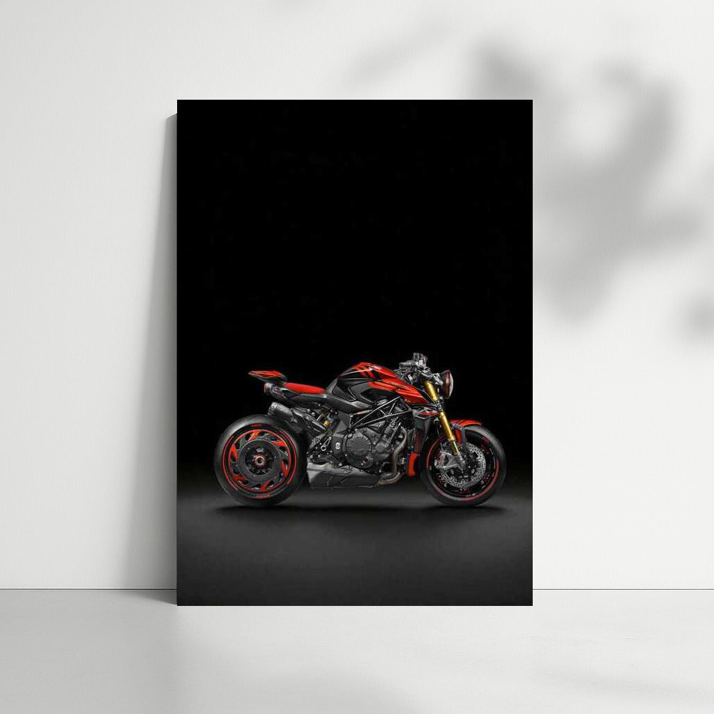 MV Agusta Rush 1000: Motorcycle Power On Dark Background
