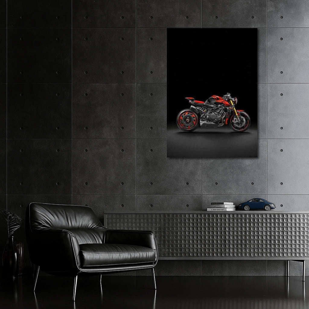 MV Agusta Rush 1000: Motorcycle Power On Dark Background