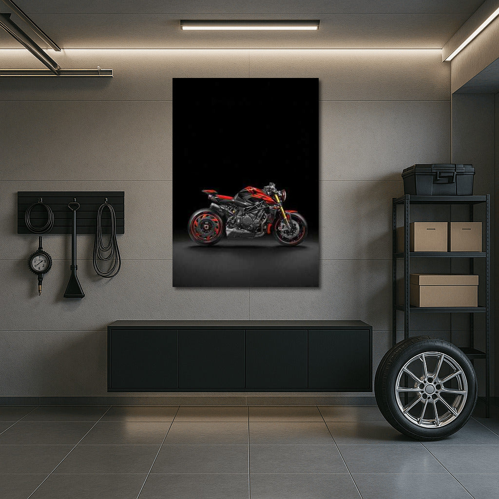 MV Agusta Rush 1000: Motorcycle Power On Dark Background