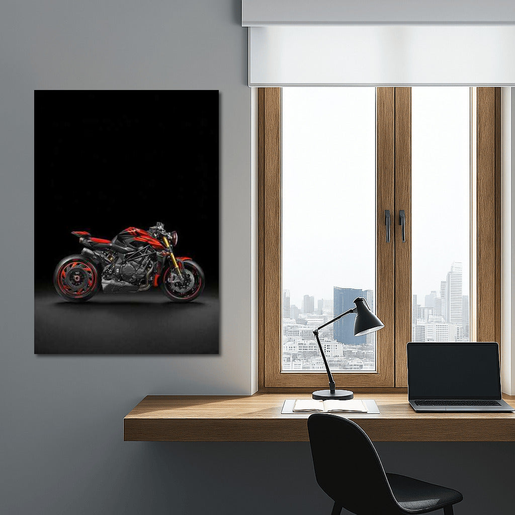 MV Agusta Rush 1000: Motorcycle Power On Dark Background