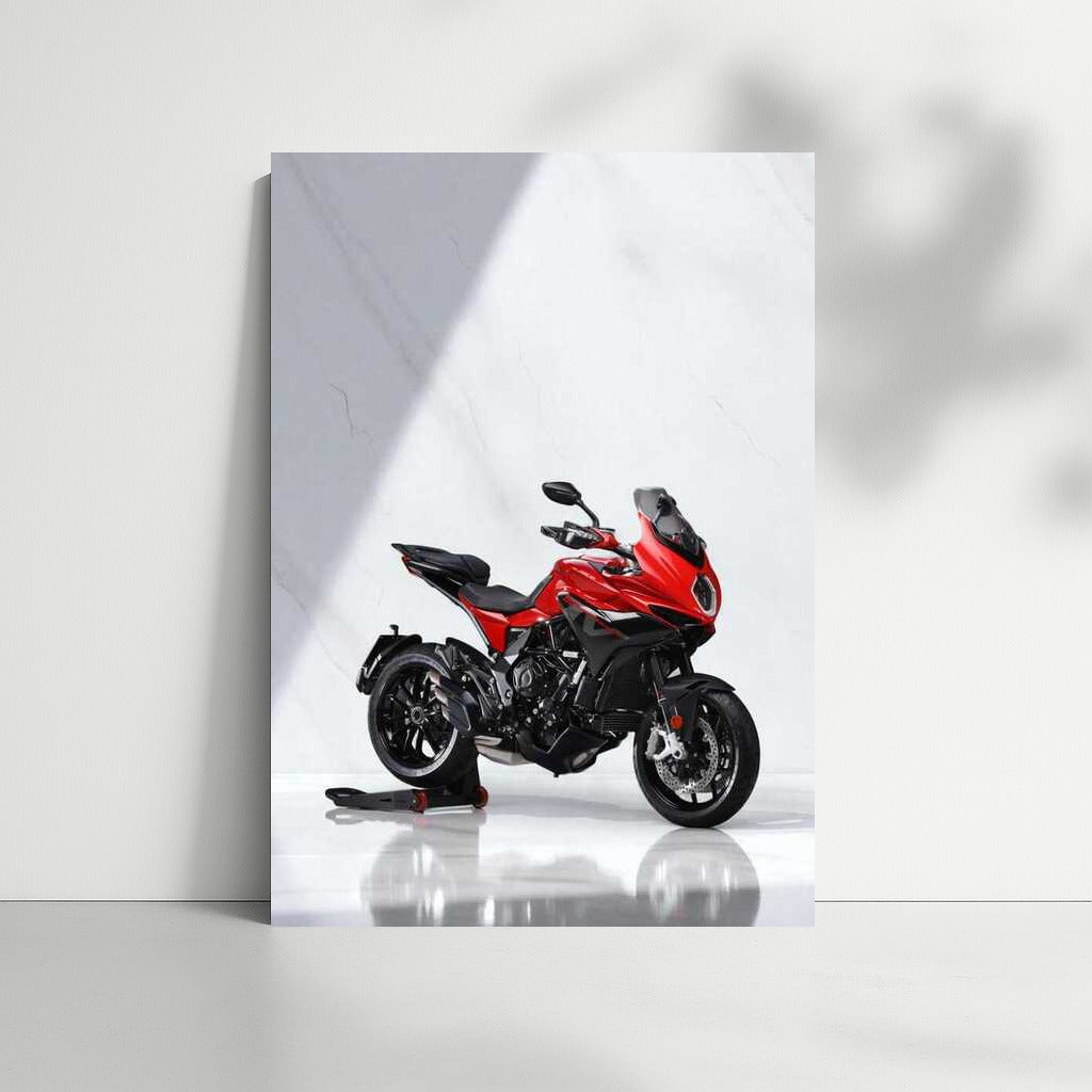 MV Agusta Turismo Veloce 800 on a marble background: Elegance and Speed