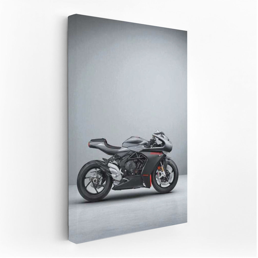 MV Agusta Superveloce: Elegant Speed on a Gray Background
