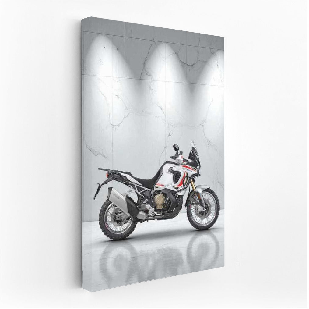 Elegance of MV Agusta LXP on Marble Background: Dynamics and Style