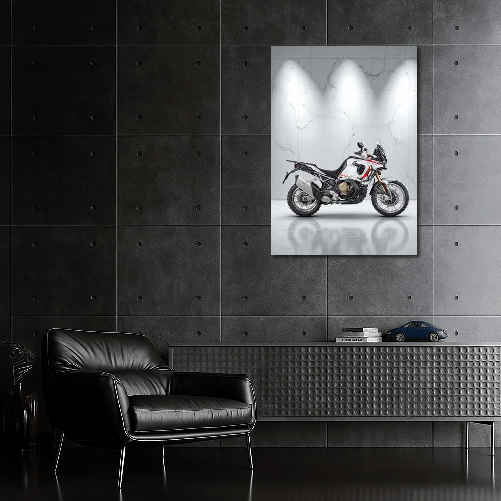 Elegance of MV Agusta LXP on Marble Background: Dynamics and Style