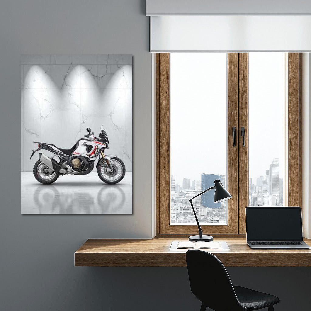 Elegance of MV Agusta LXP on Marble Background: Dynamics and Style