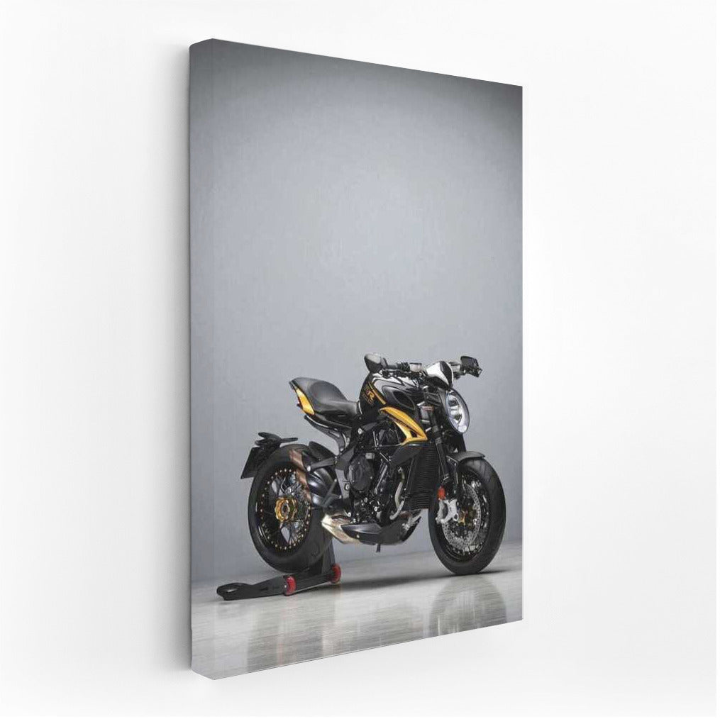 MV Agusta Dragster 800 RR SCS: Dynamics and Style on a Gray Background