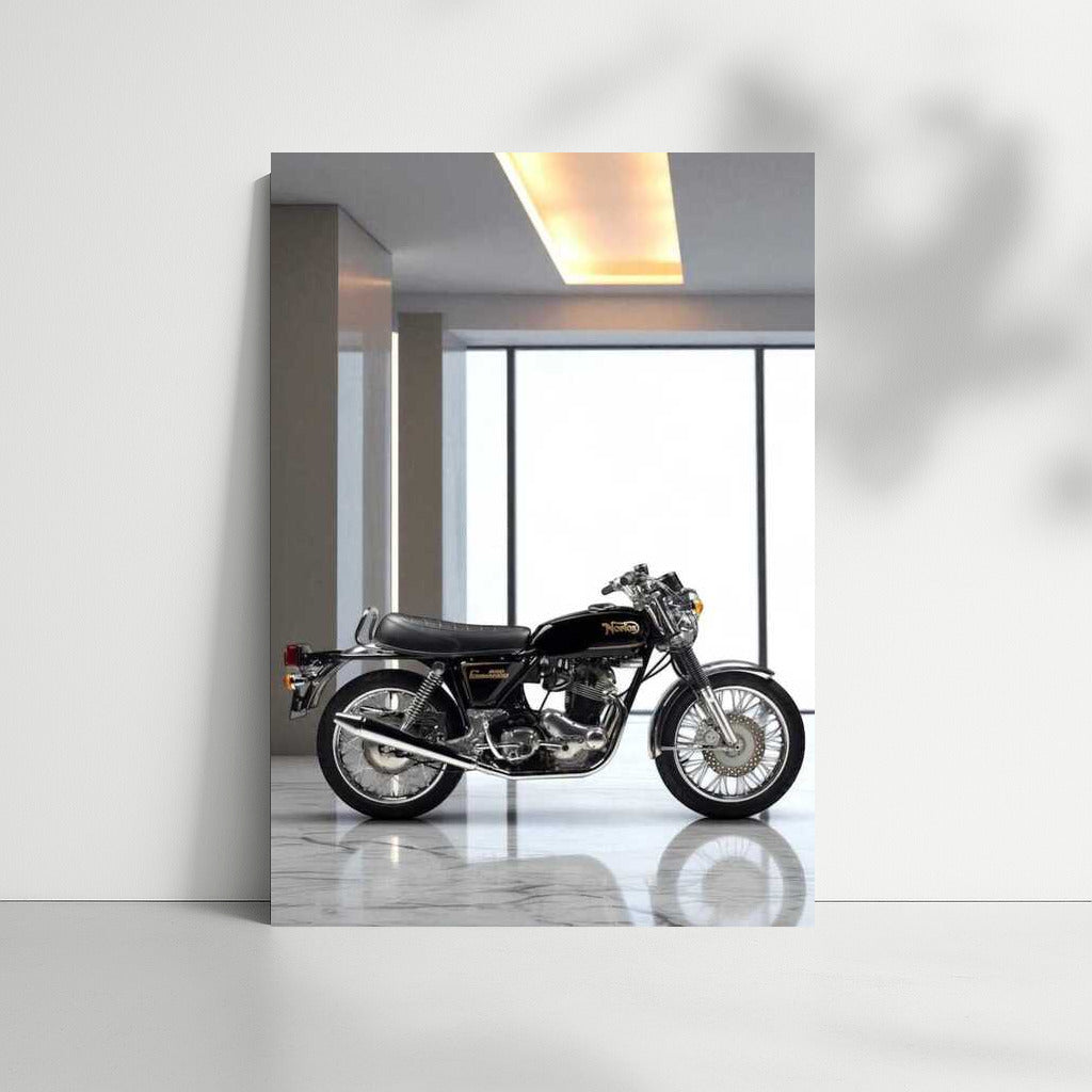 The Legendary Norton Commando on the Marble Podium: An Icon of Motorcycle Style