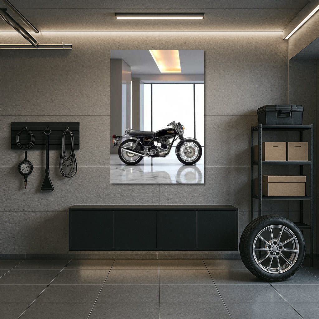 The Legendary Norton Commando on the Marble Podium: An Icon of Motorcycle Style