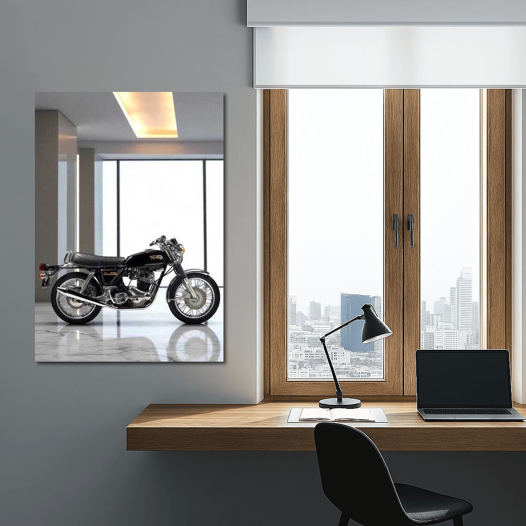 The Legendary Norton Commando on the Marble Podium: An Icon of Motorcycle Style