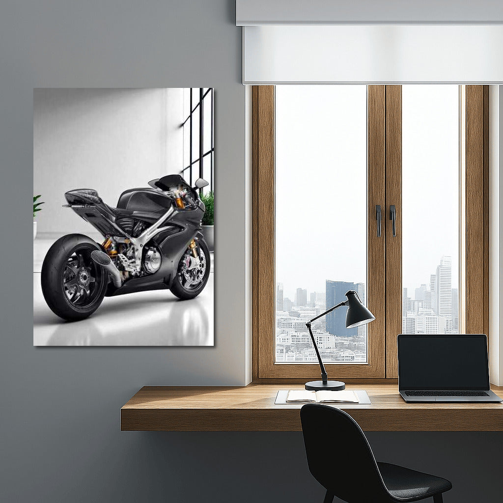 Speedy Style: Norton V4 SV on a Minimalistic Background