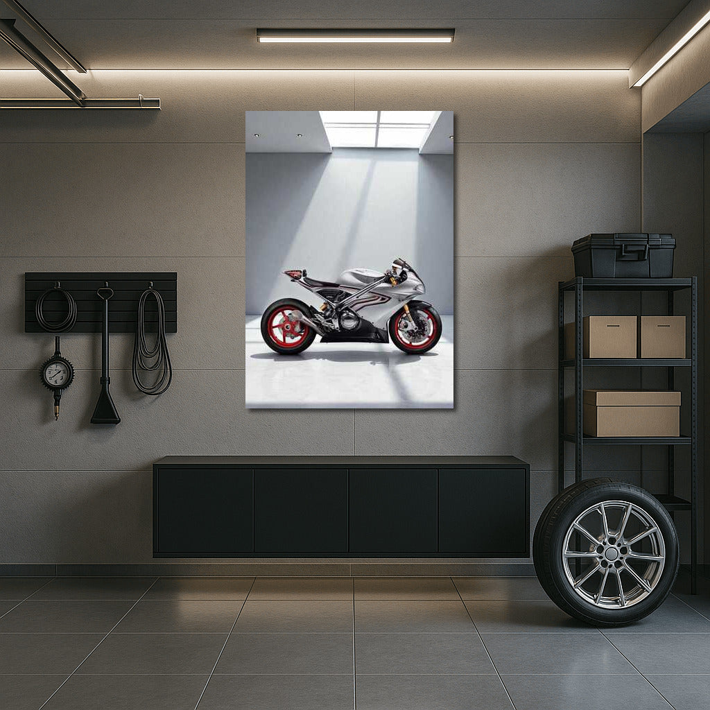 Power and Elegance: Norton V4SV in Minimalist Style