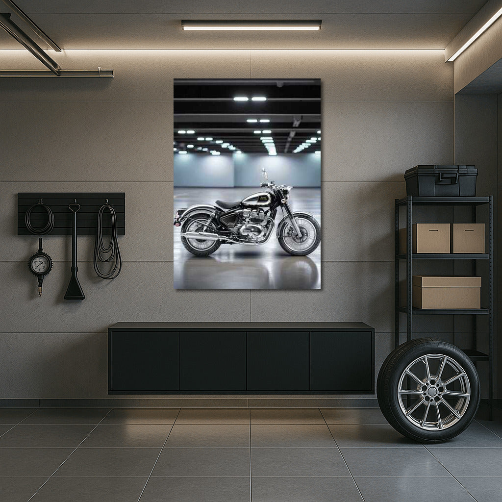 Royal Enfield Classic 650: Style and Speed in Underground Parking