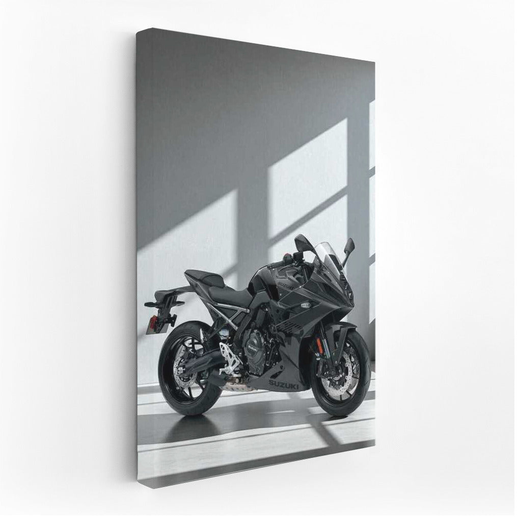 Speed and Style: 2025 Suzuki GSX 8R on Gray Background