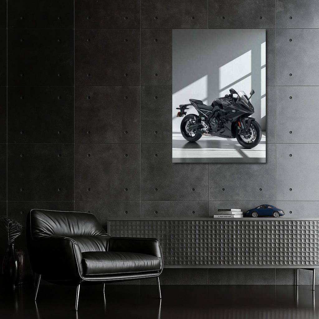 Speed and Style: 2025 Suzuki GSX 8R on Gray Background