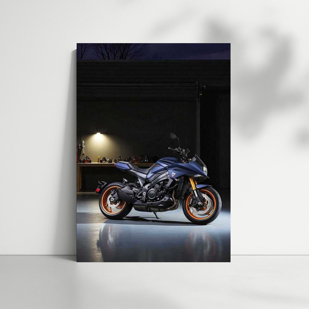 Power and Style: Suzuki Katana in the Dark Garage