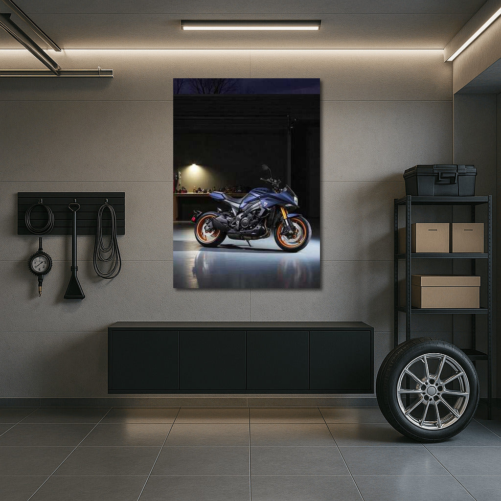 Power and Style: Suzuki Katana in the Dark Garage