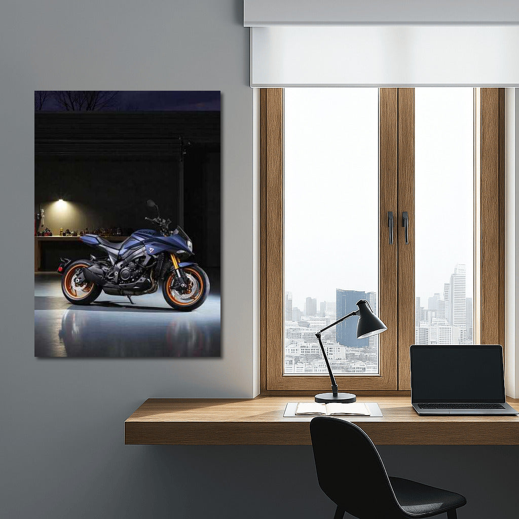 Power and Style: Suzuki Katana in the Dark Garage