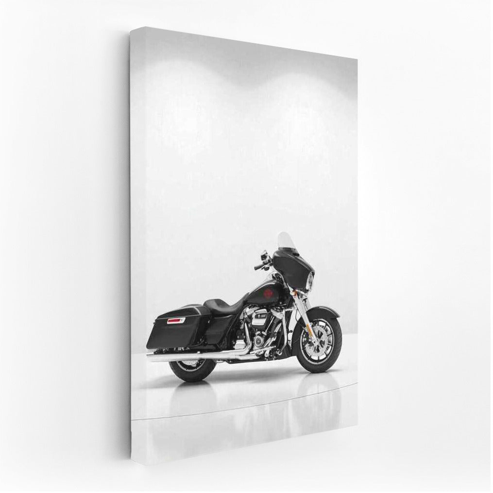 Freedom on the Road: Harley Davidson Electra Glide in Minimalist Style