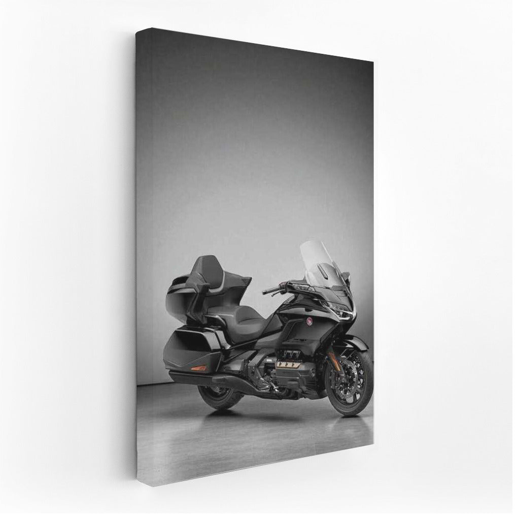 Honda Gold Wing: Legend on a Gray Background - Motorcycle for Travel