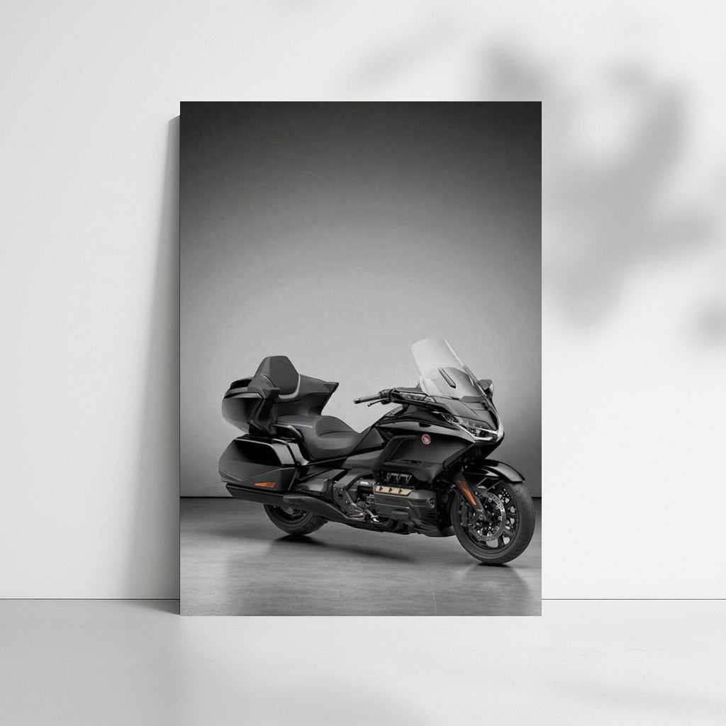 Honda Gold Wing: Legend on a Gray Background - Motorcycle for Travel