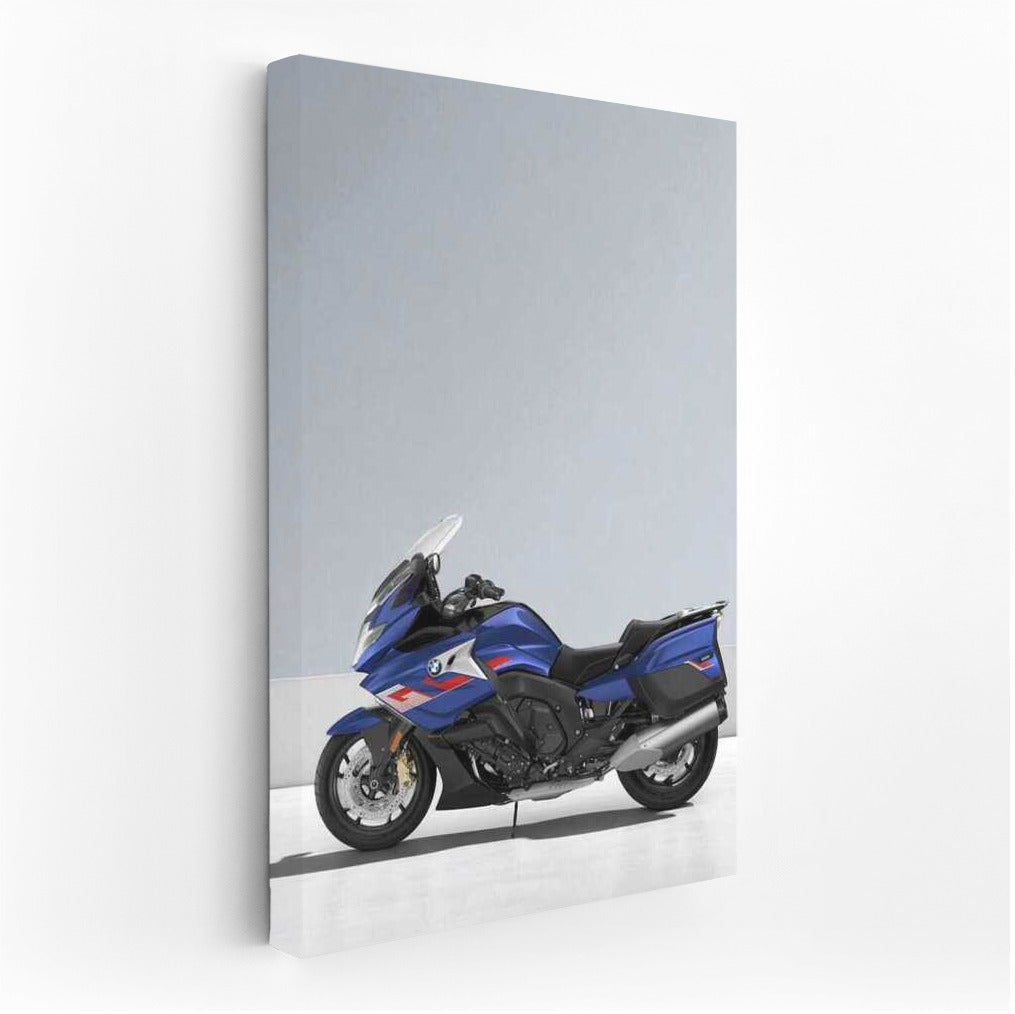 BMW K 1600 GT: Touring Dynamics on a Gray Background