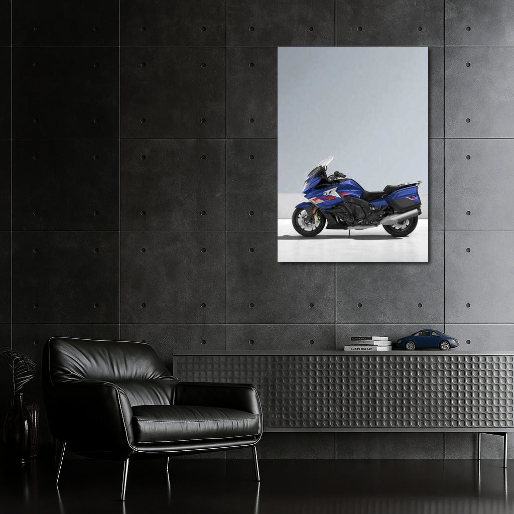 BMW K 1600 GT: Touring Dynamics on a Gray Background