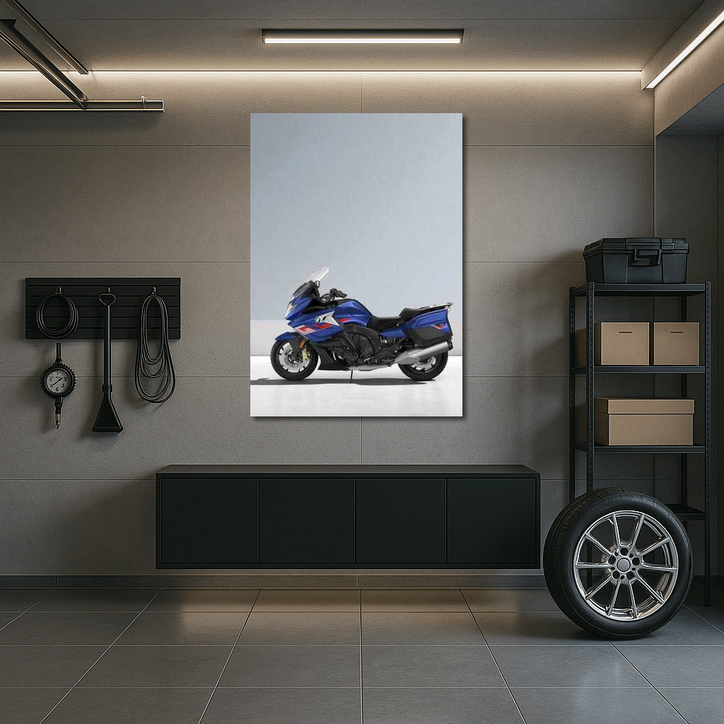 BMW K 1600 GT: Touring Dynamics on a Gray Background