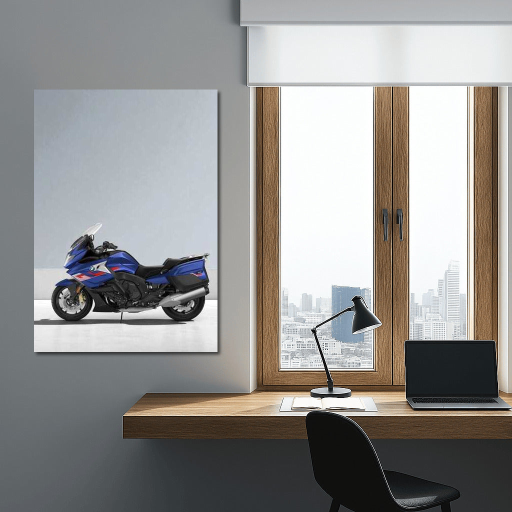 BMW K 1600 GT: Touring Dynamics on a Gray Background