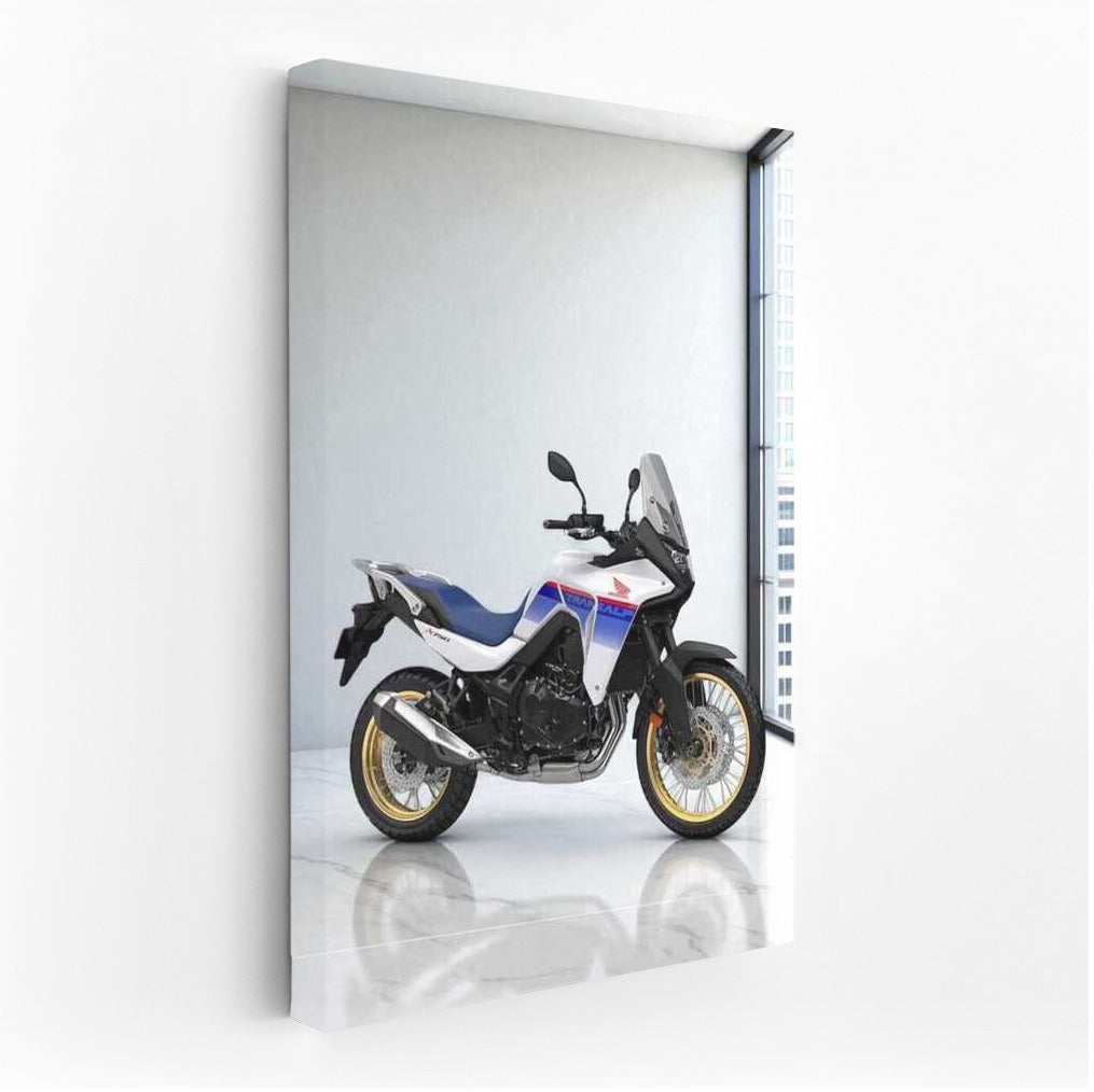 Honda XL750 Transalp: Freedom and Dynamics on a White Background