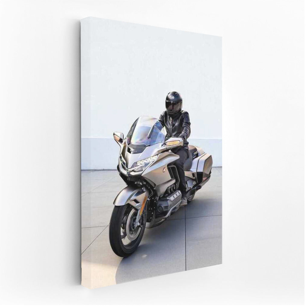 Freedom and Style: Honda Gold Wing on Minimalistic Background