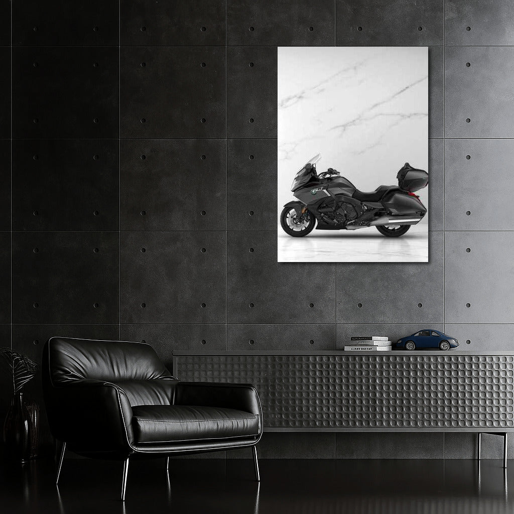 BMW K 1600 Grand America: Touring on a Marble Background