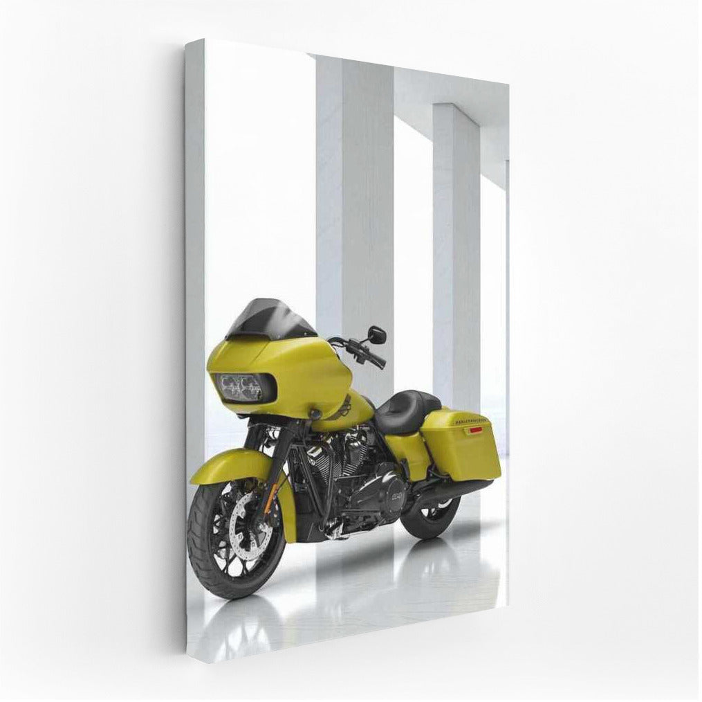 Harley Davidson Road Glide Limited: Elegance on White Marble