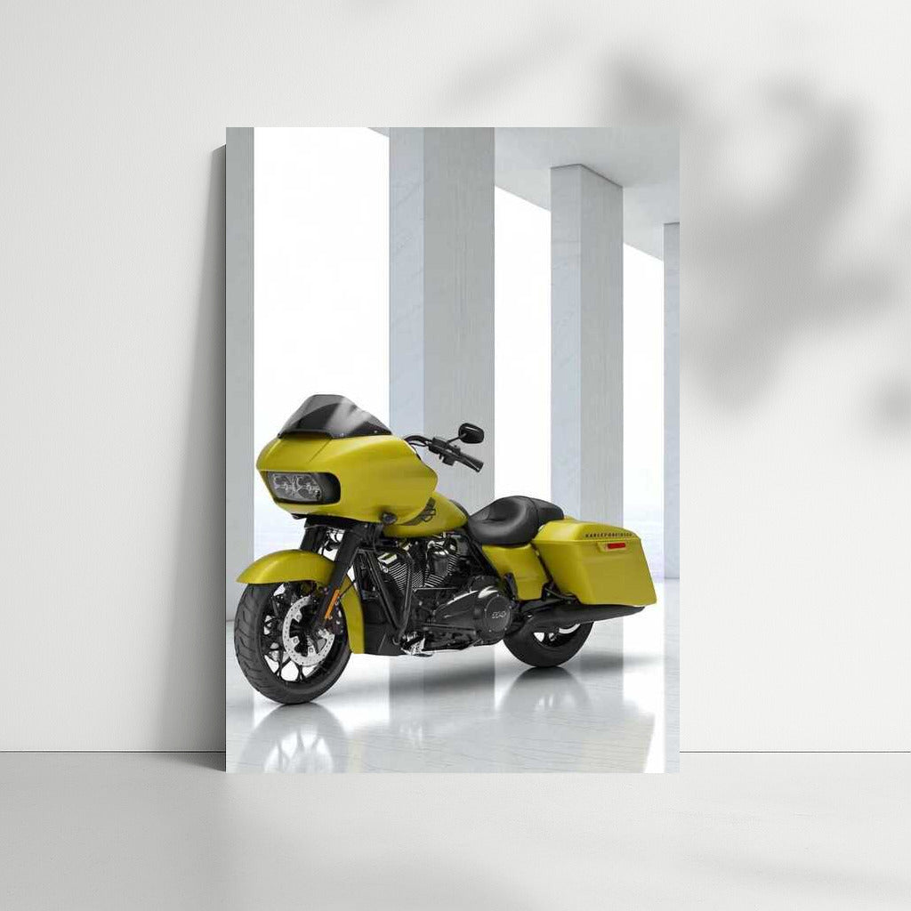 Harley Davidson Road Glide Limited: Elegance on White Marble