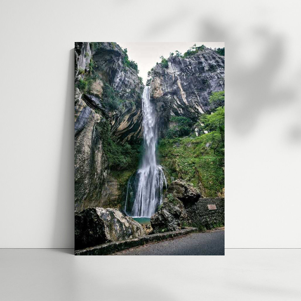 Freshness of the Waterfall: Harmony of Natural Landscapes