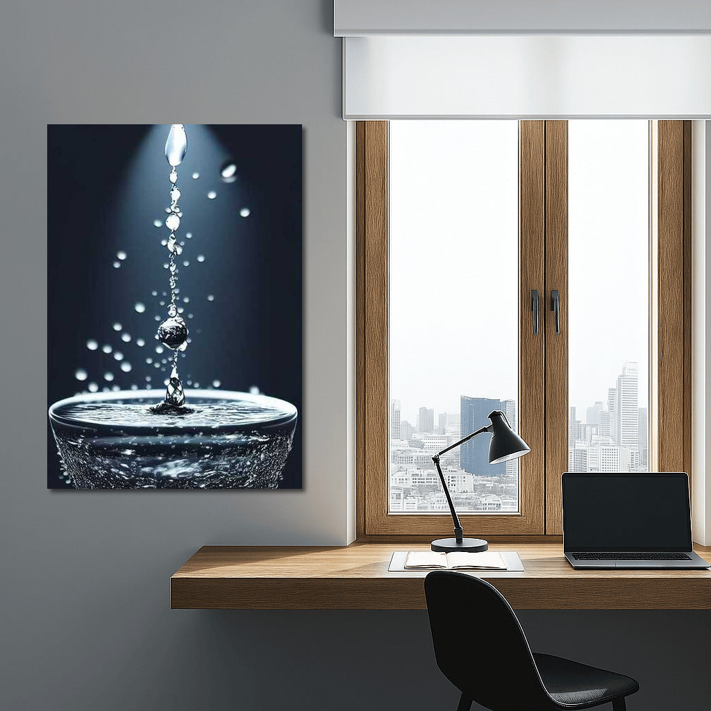 Dance of Water Drops: Natural Landscapes and Water