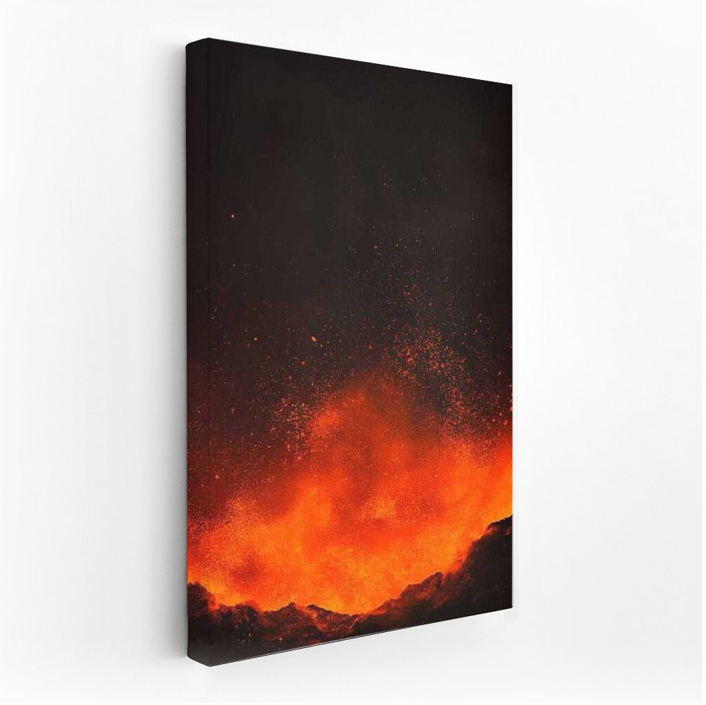 Fire Volcano: Dynamics of Natural Landscapes
