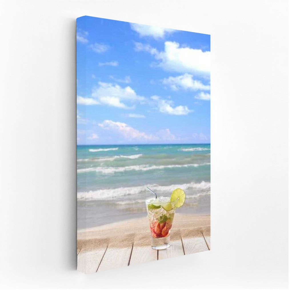 Summer Breeze: A Refreshing Drink on the Seashore