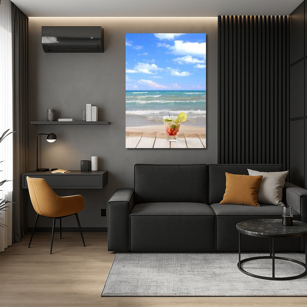 Summer Breeze: A Refreshing Drink on the Seashore