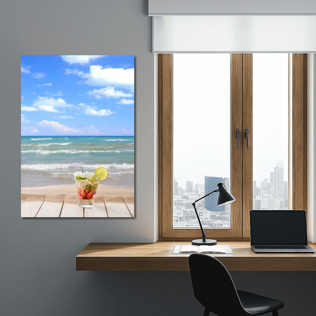 Summer Breeze: A Refreshing Drink on the Seashore