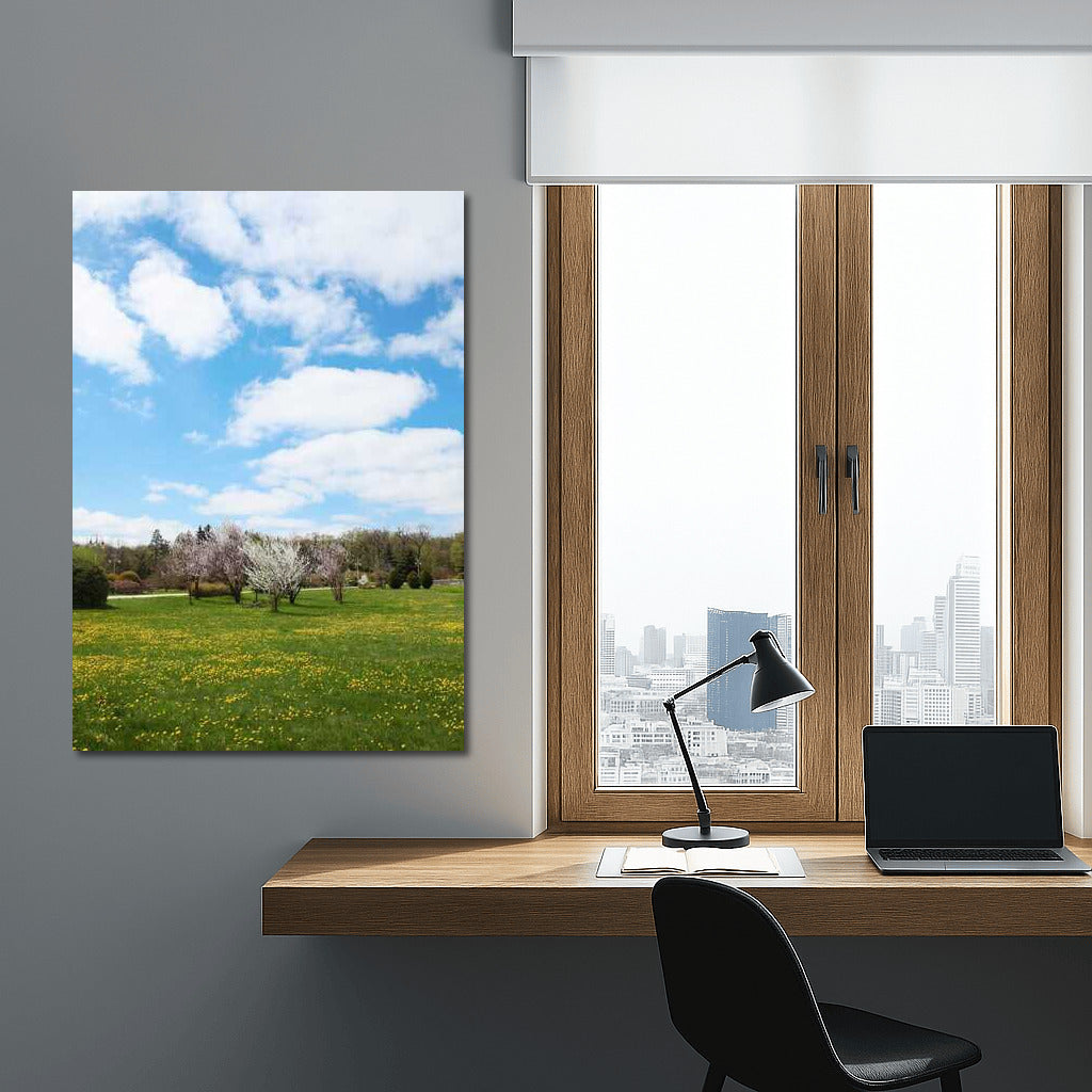 Spring Bloom: Awakening Nature in the Blue Sky