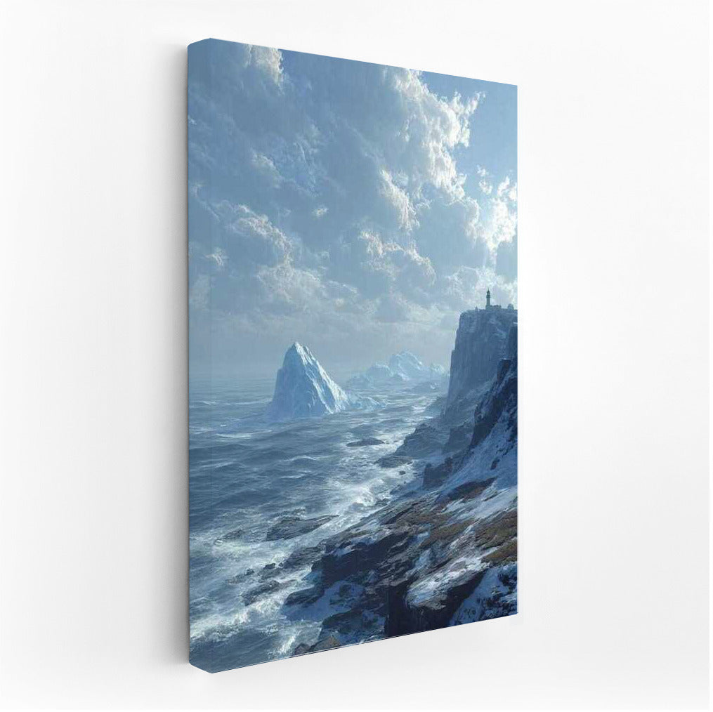 Ice Peaks: Natural Splendor and Ice Blocks