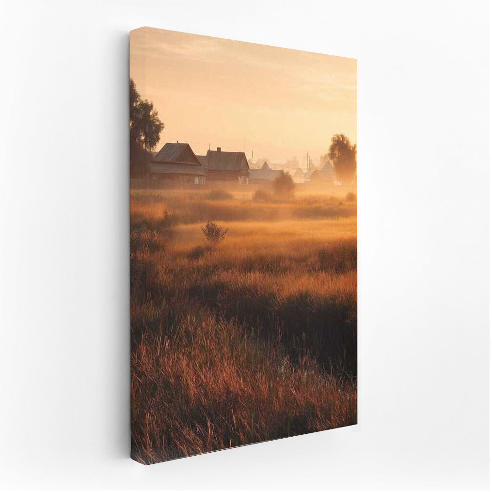 Morning Light of Countryside Fields: The Tranquility of Nature