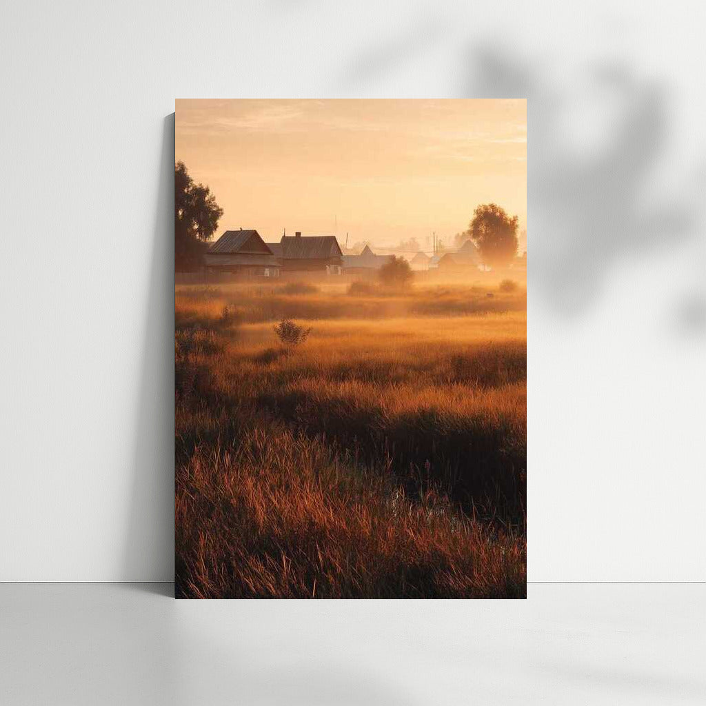 Morning Light of Countryside Fields: The Tranquility of Nature