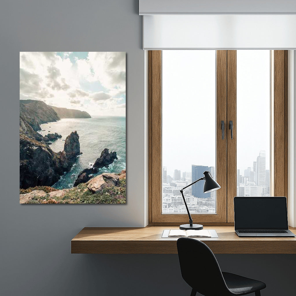 Grandeur of the Coast: Natural Scenery and View from the Cliff